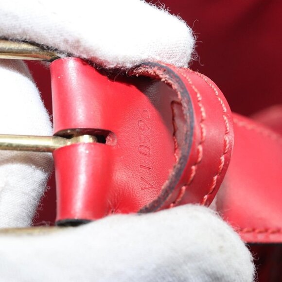 Authentic LOUIS VUITTON Epi Sac Depaule GM Shoulder Bag Red M80197 LV - Picture 4 of 16